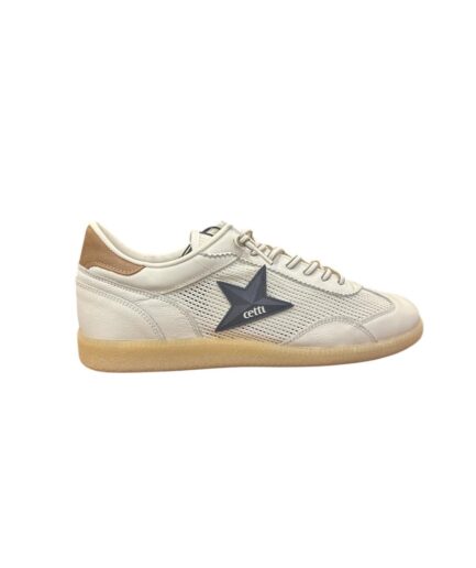 Zapatillas Cetti Man Estilo Sneakers con Rejilla - Blanco, 44