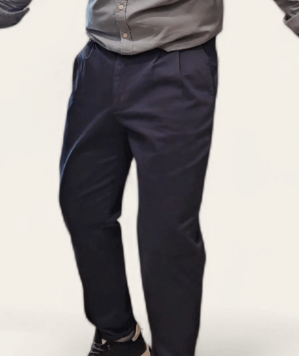 Pantalón Confort Fit de Algodón con Pinzas