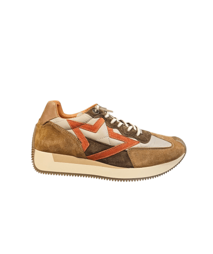 Zapatillas Sneakers Casuales de Piel y Nylon Cetti para Mujer
