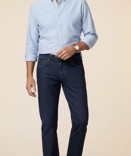 Vaquero Elástico Regular Fit Oscuro