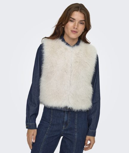 Elegante Chaleco de Pelo para Mujer Actual