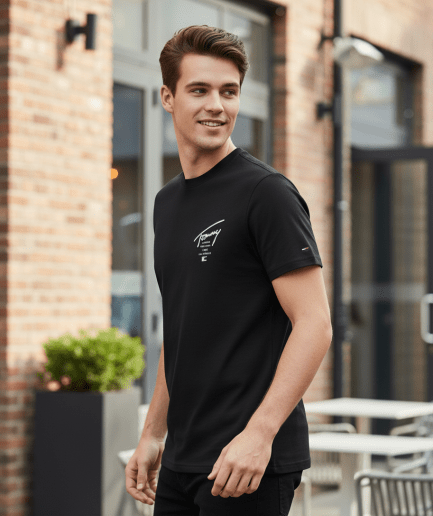 Camiseta Premium Algodón con Logo en Espalda