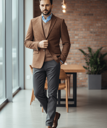 Chaqueta antelina cerillera