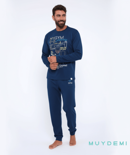 Pijama Estampado Gym con Bolsillos - Moda Casual para el Hogar