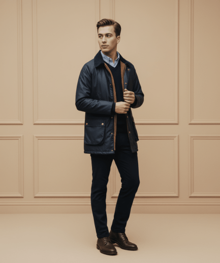 Chaquetón Desmontable Encerado de Algodón Confortable