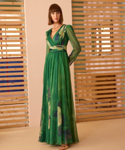 Vestido Largo Estampado Carla Ruiz