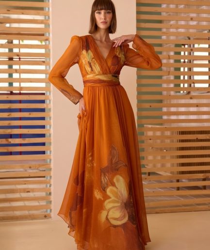 Vestido Largo Estampado Carla Ruiz