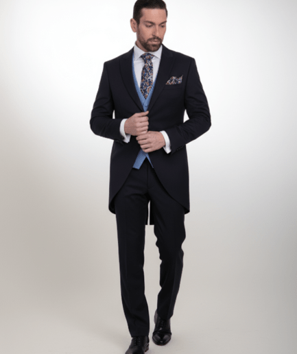 Chaqué Corto de Lana Seda Classic Line Elegante