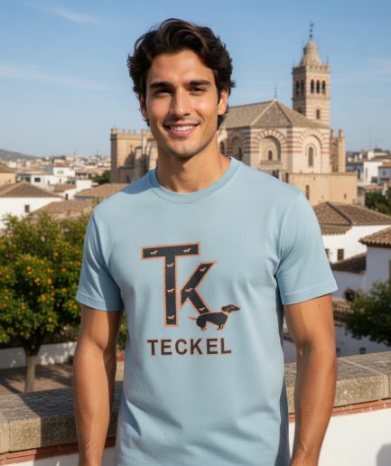 Camiseta Gilbert Teckel 100% Algodón con Letras TK