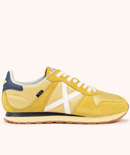 Zapatillas Retro Running Amarillo Mostaza