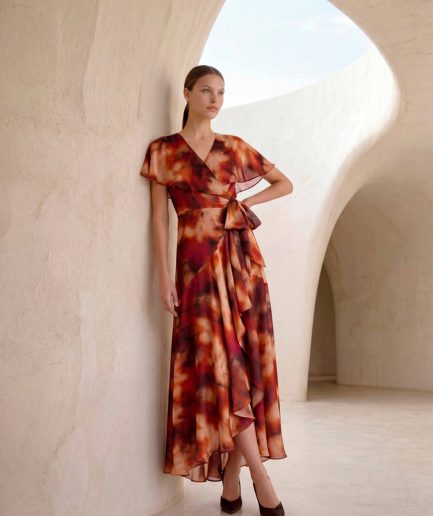 Vestido Cruzado de Volantes by Carla Ruiz