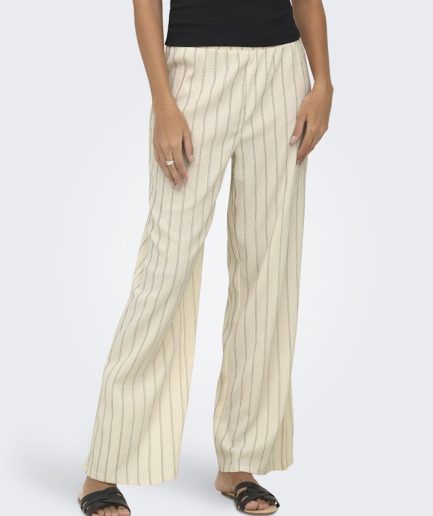 Pantalones Rectos Rayas Tejido Estructurado