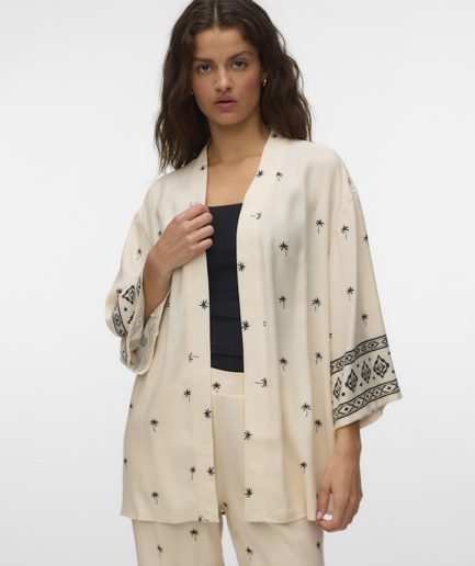 Chaqueta Ligera Palmeras Estampada