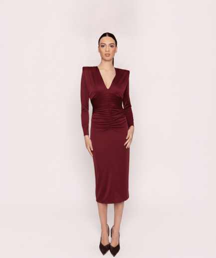 Vestido Midi Hombreras