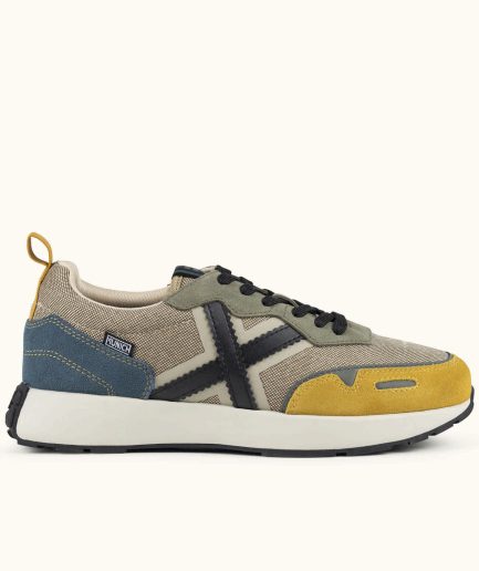 MUNICH XEMINE 113 Sneakers deportivas urbana en Beige, Gris y Mostaza