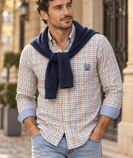 Camisa Cuadros Casual La Vespita