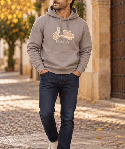 Sudadera Canguro con Capucha La Vespita - Ajuste Regular