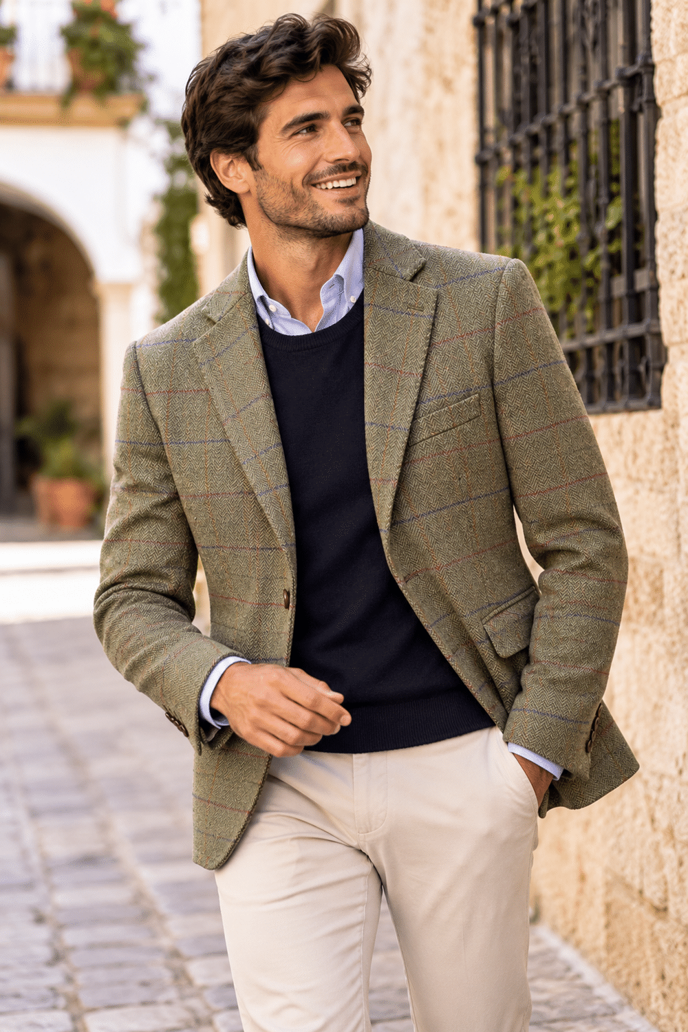 Retrato de moda en callejuela española